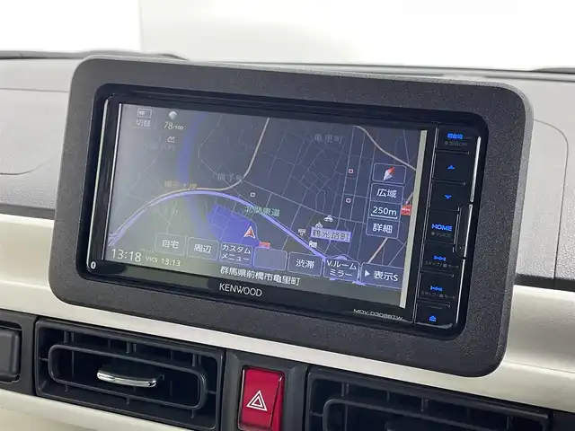 ダイハツ ムーヴ キャンバス ストライプス G ターボ 群馬県 2022(令4)年 2.4万km シャイニングホワイトパール/サンドベージュメタリック ナビ　バックカメラ　両側電動スライドドア　シートヒーター　衝突被害軽減ブレーキ　アダプティブクルーズコントロール　レーンアシスト　電動パーキングブレーキ　LEDライト　ETC　スマートキー　禁煙車