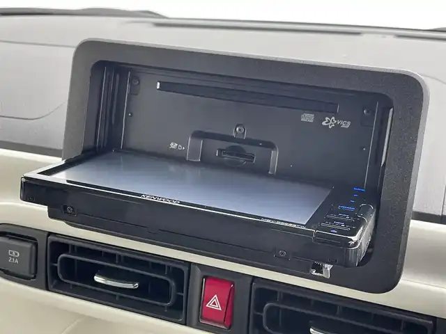 ダイハツ ムーヴ キャンバス ストライプス G ターボ 群馬県 2022(令4)年 2.4万km シャイニングホワイトパール/サンドベージュメタリック ナビ　バックカメラ　両側電動スライドドア　シートヒーター　衝突被害軽減ブレーキ　アダプティブクルーズコントロール　レーンアシスト　電動パーキングブレーキ　LEDライト　ETC　スマートキー　禁煙車