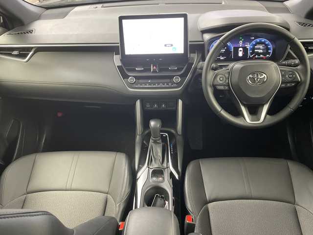 トヨタ カローラ クロス ハイブリッド Z 道央・札幌 2025(令7)年 0.8万km アティチュードブラックマイカ ・4WD/ムーンルーフ/モデリスタエアロ/・トヨタセーフティセンス/・レーダークルーズコントロール/・プリクラッシュセーフティ/・純正ディスプレイオーディオ　/・フルセグ/BT/USB/バックカメラ/・パワーバックドア/・ハーフレザーシート/D席パワーシート/・前席シートヒーター/・LEDオートライト/オートマチックハイビーム/・ETC2.0/ステアリングスイッチ/・スマートキー