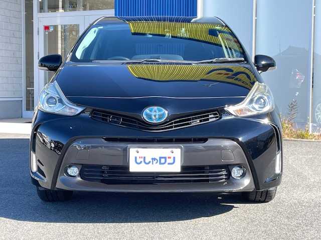 トヨタ プリウス α G 福島県 2015(平27)年 10.5万km アティチュードブラックマイカ (株)IDOMが運営する【じしゃロンいわき店】の自社ローン対象車両になります。こちらは現金ご利用時の価格です。自社ローンご希望の方は別途その旨お申付け下さい。/登録時走行距離104745km/ストラーダ製カーナビゲーション/型番：CN-RS01WD/バックカメラ/プッシュスタート/スマートキー/衝突軽減システム/レーンキープアシスト/オートハイビーム/ドライブレコーダー/サイドバイザー/フロアマット/ETC