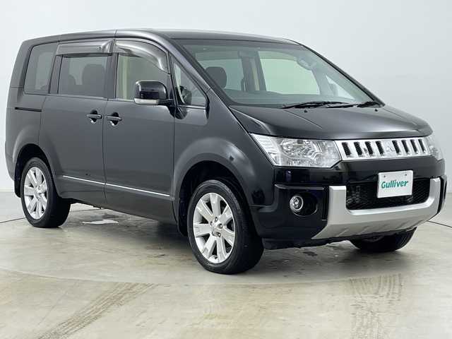 三菱 デリカＤ：５ D－Power package 道央・札幌 2018(平30)年 4.9万km ダイヤモンドブラックマイカ ・4WD/・ディーゼル/・寒冷地仕様/・アルパイン9インチナビ/・BT&CD&DVD&フルセグTV/・両側パワースライドドア/・クルーズコントロール/・パドルシフト/・前席シートヒーター/・ドライブモードセレクター/・ビルトインETC/・オートライト/・フォグランプ/・スマートキー/・積込スタッドレス社外AW付