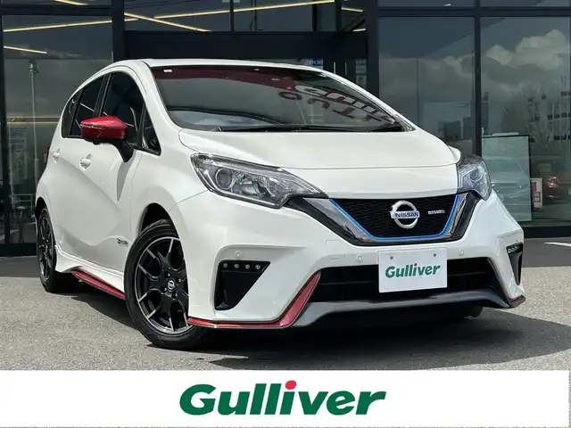 日産 ノート e－パワー ニスモ 栃木県 2017(平29)年 1.7万km ブリリアントホワイトパール KENWOODナビ/CD・DVD再生/フルセグTV/アラウンドビューモニター/エマージェンシーブレーキ/デジタルインナーミラー/スマートキー/プッシュスタート /ドライブレコーダー/LEDライト/オートライト /ETC/横滑り防止装置