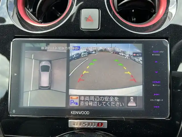 日産 ノート e－パワー ニスモ 栃木県 2017(平29)年 1.7万km ブリリアントホワイトパール KENWOODナビ/CD・DVD再生/フルセグTV/アラウンドビューモニター/エマージェンシーブレーキ/デジタルインナーミラー/スマートキー/プッシュスタート /ドライブレコーダー/LEDライト/オートライト /ETC/横滑り防止装置