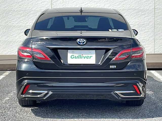 トヨタ クラウン ハイブリッド S スポーツスタイル 千葉県 2019(令1)年 6.4万km プレシャスブラックパール エアロ 黒革シート ナビ 全方位カメラ エアシート パワーシート レーダークルーズ シートヒーター ステアリングヒーター PCS LDA USB ETC パーキングアシスト フルセグ ソナー 18AW
