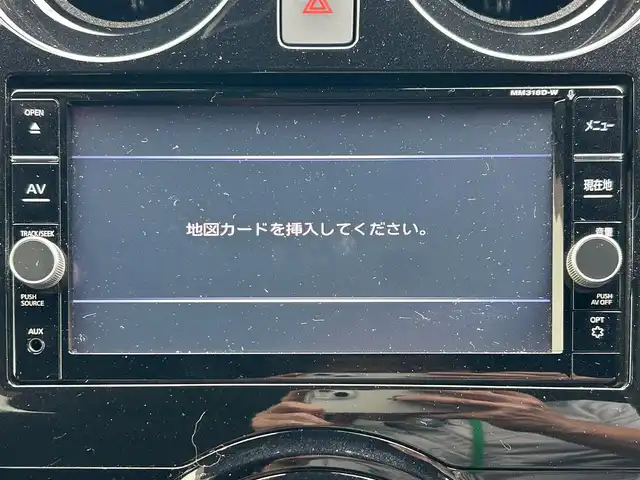 日産 ノート e－パワー X Bアロー 滋賀県 2018(平30)年 3.7万km ガーネットレッド/スーパーブラック 2トーン ガソリン（ハイブリッド）/2WD(FF)/CVT/7インチ純正ナビ【MM318D-W】/（FM/AM/CD/DVD/Bluetooth）/プリクラッシュブレーキアシスト	/踏み間違い防止アシスト	/ヒルスタート（坂道発進）アシスト	/レーンキープアシスト	/クルーズコントロール/コーナー・バックセンサー（ソナー）/バックカメラ/ETC/横滑り防止/ドライブレコーダー/オートライト/プッシュスタート/フロアマット/電格ミラー/ステアリングスイッチ/パワーウィンドウ/オートエアコン/フォグランプ