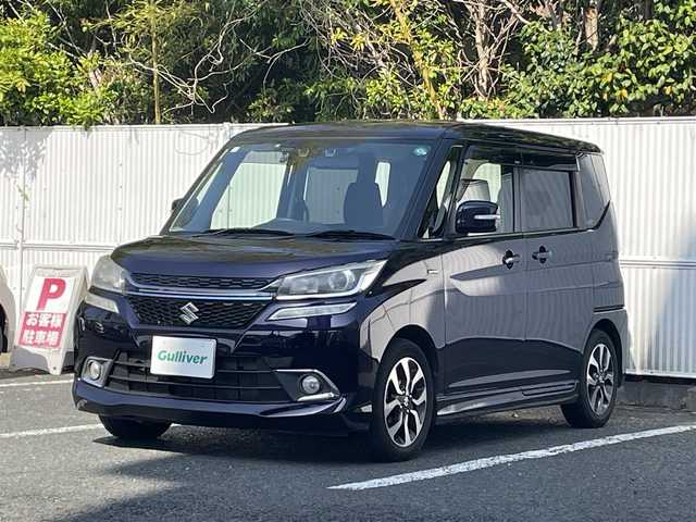 スズキ ソリオ バンディット HV SV 茨城県 2017(平29)年 7.8万km ミッドナイトバイオレットメタリック 衝突軽減ブレーキ/両側パワースライドドア/メモリナビ/フルセグTV/バックカメラ/ETC/クルーズコントロール/オートライト/LEDヘッドライト/ドラレコ/シートヒーター