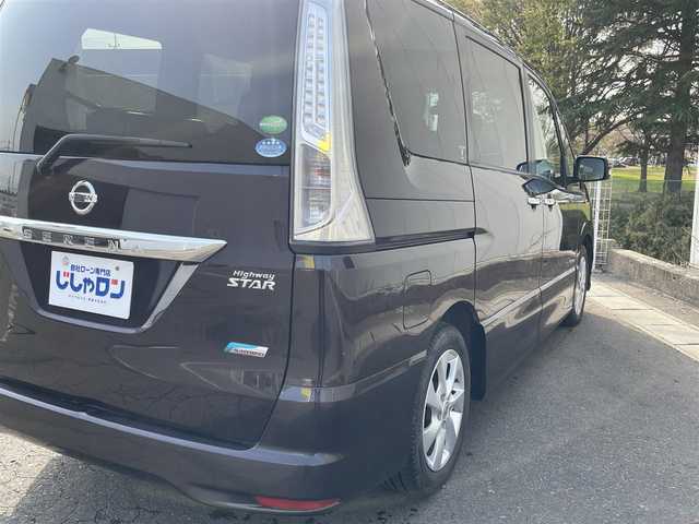 日産 セレナ ハイウェイスター Sハイブリッド 福島県 2013(平25)年 8.6万km オーロラモーヴ (株)IDOMが運営する【じしゃロン福島店】の自社ローン専用車両になります。こちらは現金またはオートローンご利用時の価格です。自社ローンご希望の方は別途その旨お申付け下さい/純正ＳＤナビ/フルセグテレビ/バックカメラ/両側パワースライドドア/革巻ステアリング/クルーズコントロール/ウィンカーミラー/リアサンシェード/ＥＣＯモード