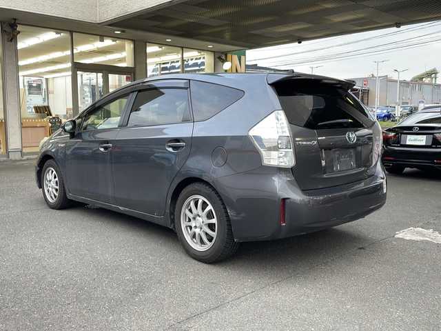 トヨタ プリウス α G 宮城県 2012(平24)年 9.8万km グレーメタリック 純正メモリーナビ/フルセグTV/（BT/CD/DVD）/バックカメラ/クルーズコントロール/LEDヘッドライト/スマートキー/ビルトインETC/サイド＆カーテンエアバック/ISOFIX/保証書/取扱説明書