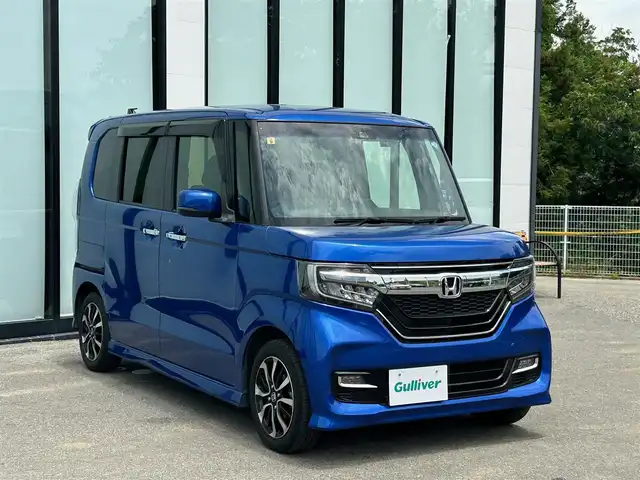 ホンダ Ｎ ＢＯＸ カスタム G EX ホンダセンシング 大阪府 2018(平30)年 4.1万km ブリリアントスポーティブルーメタリック2トーン 純正８インチナビ/   フルセグTV/CD/DVD/Bluetooth/USB/バックモニター/衝突軽減ブレーキ/横滑り防止装置/コーナーセンサー/両側パワースライドドア/レーダークルーズコントロール/レーンキープアシスト/ドライブレコーダー/純正14インチアルミホイール/純正フロアマット/プッシュスタート/スマートキー/ＥＴＣ/ＬＥＤ