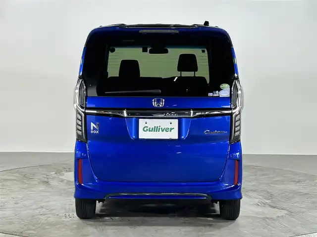 ホンダ Ｎ ＢＯＸ カスタム G EX ホンダセンシング 広島県 2018(平30)年 4.1万km ブリリアントスポーティブルーメタリック2トーン 衝突軽減ブレーキ〈CMBS〉/誤発進抑制機能/後方誤発進抑制機能/歩行者事故低減ステアリング/路外逸脱抑制機能/ACC〈アダプティブ・クルーズ・コントロール〉/LKAS〈車線維持支援システム〉/オートハイビーム/先行車発進お知らせ機能/標識認識機能/横滑り防止装置/純正８インチナビ/   フルセグTV/CD/DVD/Bluetooth/USB/バックモニター/コーナーセンサー/両側パワースライドドア/ドライブレコーダー/純正14インチアルミホイール/純正フロアマット/プッシュスタート/スマートキー/ＥＴＣ/ＬＥＤライト/フォグライト /オートライト