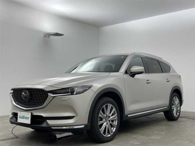 マツダ ＣＸ－８ XD エクスクルーシブモード 岡山県 2021(令3)年 4.2万km プラチナクォーツメタリック 純正10.25インチSDナビ/(Bluetooth/フルセグ/Carplay/USB)/サンルーフ/BOSEサウンド/衝突軽減ブレーキ/アラウンドビューモニター/シートヒーター/エアシート/LEDヘッドライト/ETC/ドライブレコーダー/ワイヤレス充電/ブラインドスポットモニター/ステアリングヒーター/パワーシート/電動リアゲート/前後コーナーセンサー/パーキングアシスト/オートハイビーム