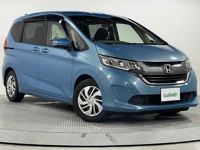 ホンダ フリード G 広島県 2017(平29)年 5万km ブルーホライゾンM 禁煙/純正ナビ/後席ALPINEナビ/バックカメラ/両側パワースライドドア/前後パーキングセンサー/ECONモード/ステアリングスイッチ/アイドリングストップ/オートライト/スマートキー/プッシュスタート/ETC