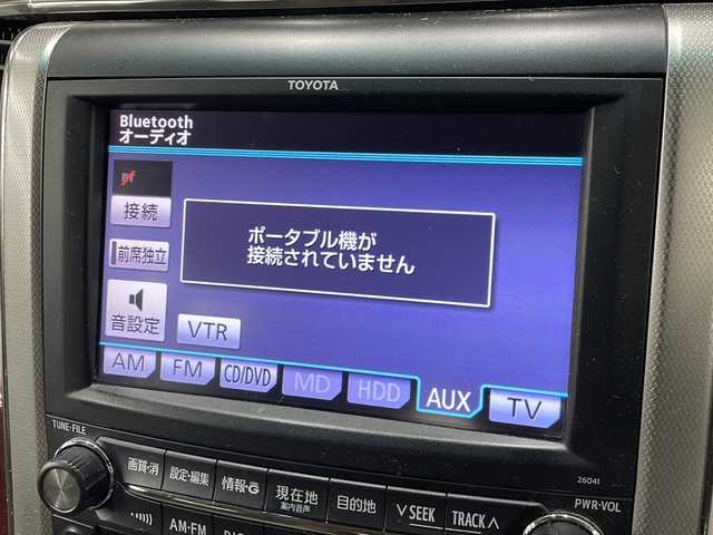 トヨタ アルファード 240G 大阪府 2008(平20)年 10.7万km ホワイトパールクリスタルシャイン ワンオーナー/純正HDDナビ/・フルセグTV/・CD/DVD/・HDDサーバー/純正フリップダウンモニター/8人乗り/両側パワースライドドア/前後コーナーセンサー/クルーズコントロール/フロントカメラ/サイドカメラ/バックカメラ/保証書/取扱説明書/点検記録簿