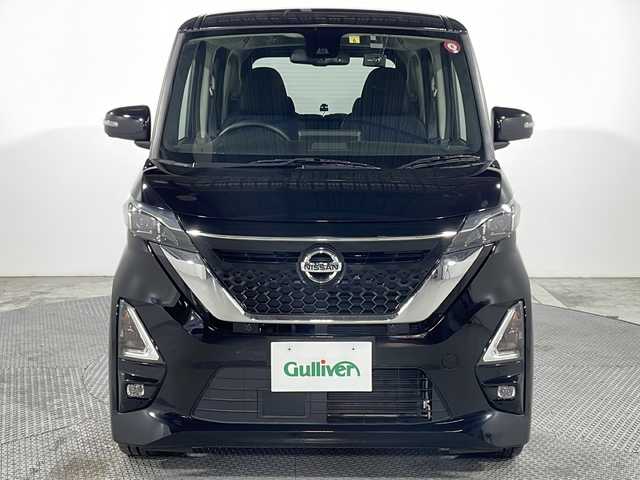 日産 ルークス HWS Gターボ プロパイロットED 広島県 2020(令2)年 3万km ブラック 純正ナビ　/アラウンドビューモニター　/両側パワースライドドア　/クルーズコントロール　/プロパイロット　/コーナーセンサー　/レーンキープ　/オートハイビーム　/ＥＴＣ　/ＬＥＤヘッドライト　/衝突軽減　/前後ドラレコ/純正15インチアルミホイール(165/55/R15)/エアバック(運転席/助手席/サイド)/カーテンエアバック