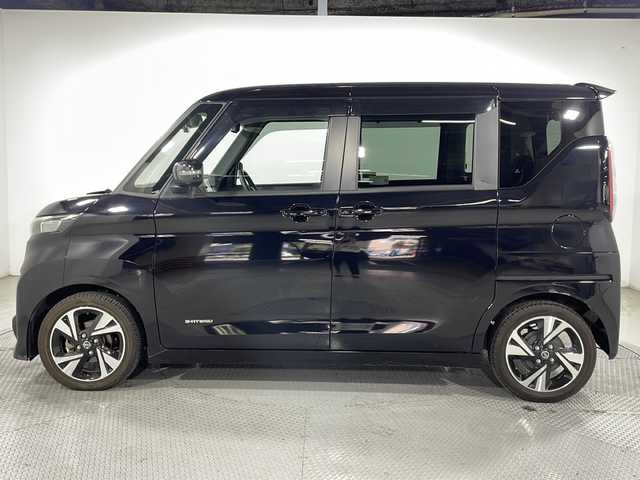 日産 ルークス HWS Gターボ プロパイロットED 広島県 2020(令2)年 3万km ブラック 純正ナビ　/アラウンドビューモニター　/両側パワースライドドア　/クルーズコントロール　/プロパイロット　/コーナーセンサー　/レーンキープ　/オートハイビーム　/ＥＴＣ　/ＬＥＤヘッドライト　/衝突軽減　/前後ドラレコ/純正15インチアルミホイール(165/55/R15)/エアバック(運転席/助手席/サイド)/カーテンエアバック
