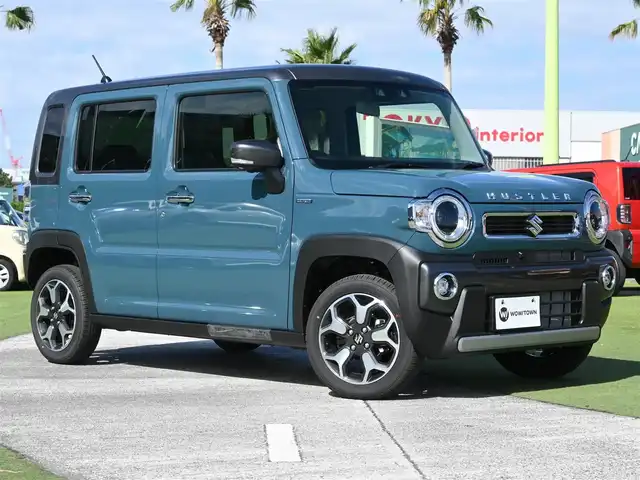 スズキ ハスラー HYBRID X 千葉県 2025(令7)年 0.1千km デニムブルー ガンメタリック 2トーン HV　X　全方位モニター付きナビゲーション＆スズキセーフティサポート(217800円)/デュアルカメラブレーキサポート/レーダークルーズコントロール/アイドリングストップ/純正メモリーナビ/地デジTV/【DVD/CD再生機能　Bluetooth接続】/全方位モニター/前席シートヒーター/革巻きステアリング/ステアリングスイッチ/LEDヘッドライト/フォグライト/ウインカーミラー/リアコーナーセンサー/純正15インチアルミホイル/サイド/カーテンエアバッグ/携帯リモコン