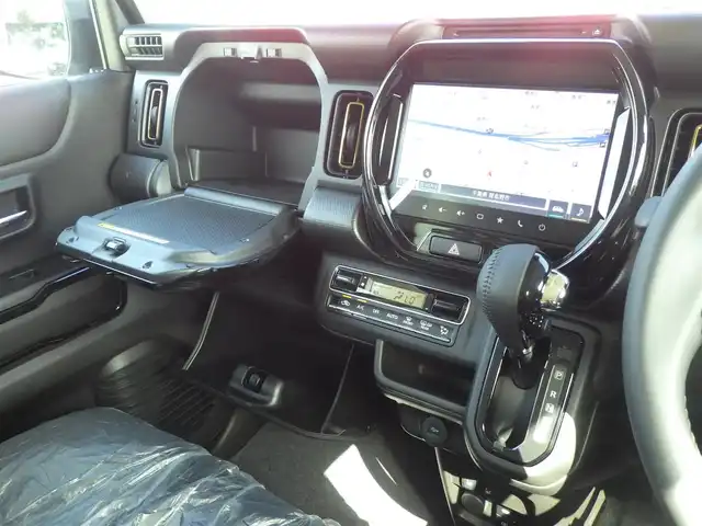 スズキ ハスラー HYBRID X 千葉県 2025(令7)年 0.1千km デニムブルー ガンメタリック 2トーン HV　X　全方位モニター付きナビゲーション＆スズキセーフティサポート(217800円)/デュアルカメラブレーキサポート/レーダークルーズコントロール/アイドリングストップ/純正メモリーナビ/地デジTV/【DVD/CD再生機能　Bluetooth接続】/全方位モニター/前席シートヒーター/革巻きステアリング/ステアリングスイッチ/LEDヘッドライト/フォグライト/ウインカーミラー/リアコーナーセンサー/純正15インチアルミホイル/サイド/カーテンエアバッグ/携帯リモコン