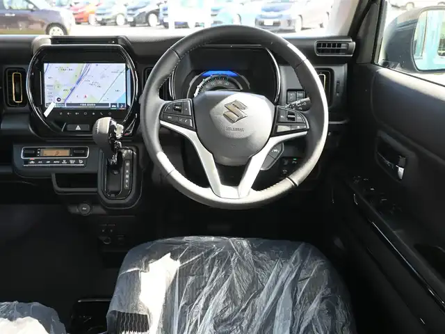 スズキ ハスラー HYBRID X 千葉県 2025(令7)年 0.1千km デニムブルー ガンメタリック 2トーン HV　X　全方位モニター付きナビゲーション＆スズキセーフティサポート(217800円)/デュアルカメラブレーキサポート/レーダークルーズコントロール/アイドリングストップ/純正メモリーナビ/地デジTV/【DVD/CD再生機能　Bluetooth接続】/全方位モニター/前席シートヒーター/革巻きステアリング/ステアリングスイッチ/LEDヘッドライト/フォグライト/ウインカーミラー/リアコーナーセンサー/純正15インチアルミホイル/サイド/カーテンエアバッグ/携帯リモコン