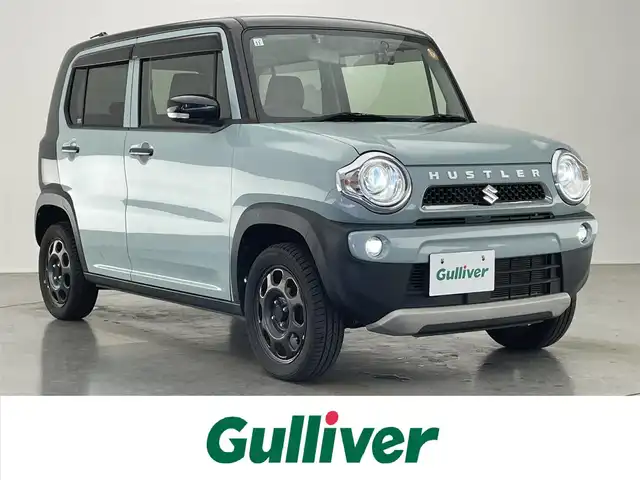 スズキ ハスラー タフワイルド 愛知県 2019(令1)年 5.2万km オフブルーメタリック/ブラック 2トーン 社外ナビ　バックカメラ　シートヒーター　禁煙車　フルセグＴＶ　ＤＶＤ再生　ドラレコ　ＥＴＣ　ＵＳＢ接続　茶ハーフレザー　衝突軽減　車線逸脱　ＨＩＤオートライト　社外フロアマット　アイドリングストップ　デュアルカメラブレーキサポート　プッシュスタート　スマートキー