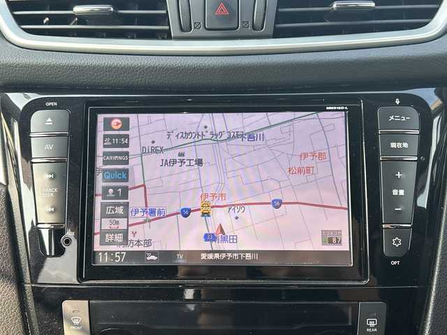 日産 エクストレイル モード・プレミア オーテック30th 愛媛県 2017(平29)年 5.2万km ダイヤモンドブラック 純正ナビ/Bluetooth/SD/ワンセグ/バックカメラ/パワーバックドア/レザーシート/前席シートヒーター/ドライブレコーダー前のみ/社外18インチAW/ETC/オートLEDヘッドライト/プッシュスタート/アイドリングストップ/純正フロアマット