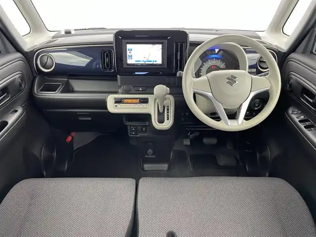 スズキ ワゴンＲ スマイル HYBRID S 富山県 2022(令4)年 0.9万km ブルーイッシュブラックパール 社外ナビ（AM/FM/BT）/バックカメラ/ドライブレコーダー/ETC/両側パワースライドドア/D席シートヒーター/衝突被害軽減システム/レーンキープアシスト/コーナーセンサー/横滑り防止装置/アイドリングストップ/社外フロアマット/オートハロゲンライト/スマートキー/スペアキー