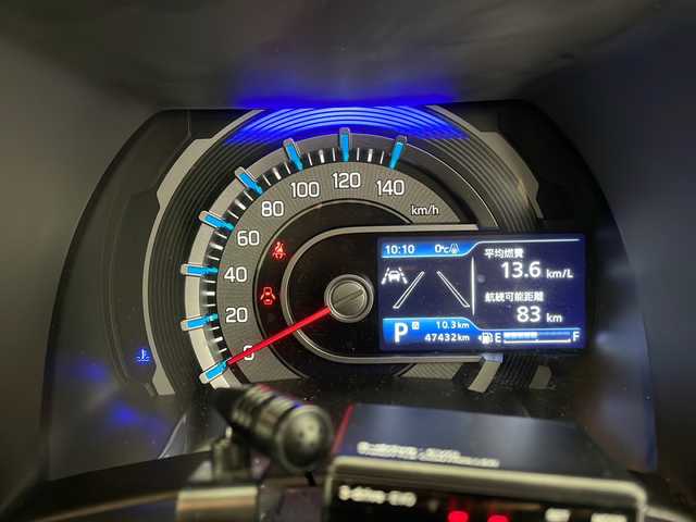 スズキ ハスラー Jスタイル ターボ 長野県 2021(令3)年 4.8万km デニムブルー ガンメタリック 2トーン 4WD/社外メモリナビ&ワンセグTV&CD&DVD&USB&BT/アダプティブクルーズコントロール/レーンキープアシスト/車線逸脱警報/衝突軽減ブレーキ/後方コーナーセンサー/ダウンヒルアシストコントロール/アイドリングストップ/オートマチックハイビーム/前席シートヒーター/ステアリングスイッチ/MTモード付AT/ビルトインETC/LEDヘッドライト/オートライト/フロントフォグランプ/電動格納ミラー/ウィンカーミラー/ドアミラーヒーター/純正15インチAW装着/社外ドアバイザー/プッシュスタート/スマートキー/スペアキー1本