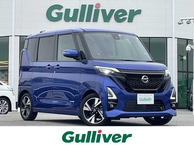 日産 ルークス HWS Gターボ プロパイロットED 佐賀県 2020(令2)年 4.4万km アトランティックブルー 純正9型ナビ/・フルセグTV/CD/DVD/Bluetooth/アラウンドビューモニター/両側パワースライドドア/ナビ連動ドライブレコーダー/電子パーキングブレーキ/オートホールド/コーナーセンサー/プッシュスタート&スマートキー/USBポート/LEDヘッドライト/プロパイロット/インテリジェントエマージェンシーブレーキ/・歩行者検知機能付/・低速衝突軽減ブレーキ機能/・踏み間違い衝突防止アシスト/・標識検知機能/・インテリジェントFCW（前方衝突予測警報）/・先行車発進お知らせ機能/・インテリジェントLI（車線逸脱防止支援システム）/・LDW（車線逸脱警報）/純正15インチアルミホイール/純正フロアマット/ETC/スペアキー1本