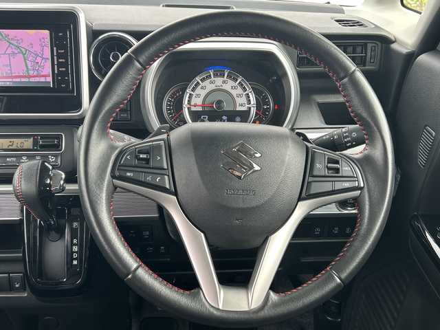 スズキ スペーシア カスタム HYBRID XS ターボ 千葉県 2017(平29)年 2.5万km ブリスクブルーM ナビＣＮ－ＲＺ７３Ｗ　全方位カメ　ドラレコ　Ｂｔ　フルセグＴＶ　ＥＴＣ　シートヒーター　レーンアシスト　ターボ　オートライト　ＬＥＤライト　１５インチＡＷ　両側パワースライドドア　コーナーセンサー