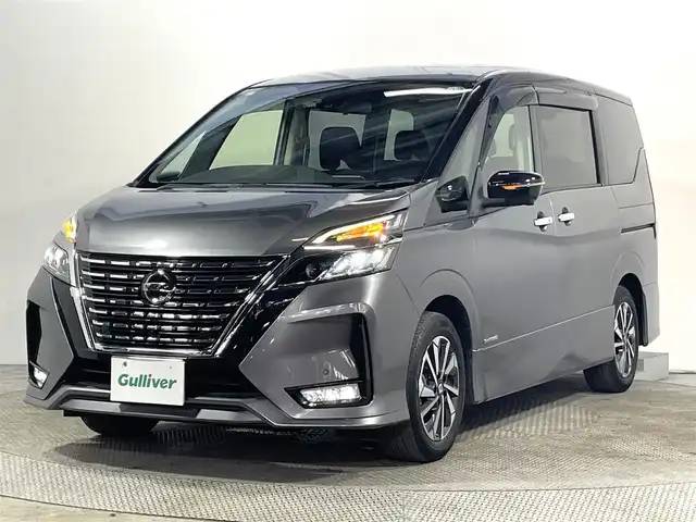 日産 セレナ ハイウェイスター V 大阪府 2019(令1)年 3.2万km ダークメタルグレー/ダイヤモンドブラック ProPILOT 純正9incナビ(フルセグ/DVD再生/Bluetooth) 360カメラ ETC 両側パワースライドドア 衝突軽減 レーダークルコン クリアランスソナー パークアシスト ドラレコ