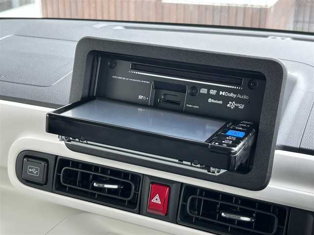 ダイハツ ムーヴ キャンバス ストライプス G 静岡県 2024(令6)年 0.2万km シャイニングホワイトパール/レイクブルーメタリック スマートアシスト/純正メモリーナビ/ＤＶＤ再生/フルセグＴＶ/ＢＴオーディオ/バックカメラ/シートヒーター/両側電動スライドドア/ＬＥＤヘッド/オートハイビーム/フォグライト/保温機能付きホットカップホルダー/純正フロアマット