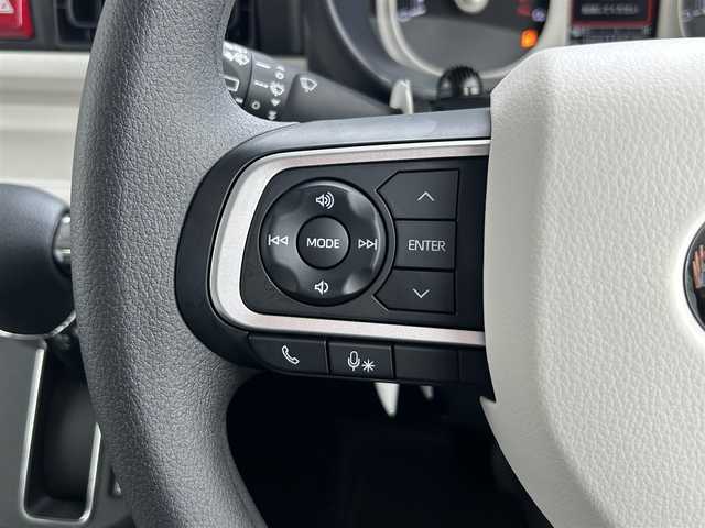 ダイハツ ムーヴ キャンバス ストライプス G 静岡県 2024(令6)年 0.2万km シャイニングホワイトパール/レイクブルーメタリック スマートアシスト/純正メモリーナビ/ＤＶＤ再生/フルセグＴＶ/ＢＴオーディオ/バックカメラ/シートヒーター/両側電動スライドドア/ＬＥＤヘッド/オートハイビーム/フォグライト/保温機能付きホットカップホルダー/純正フロアマット