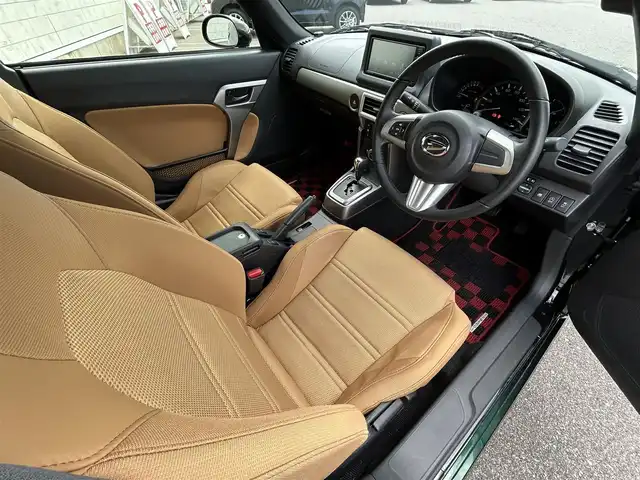 ダイハツ コペン セロ 新潟県 2021(令3)年 1.5万km ブリティッシュグリーンマイカ 純正ナビ/(AM/FM/CD/DVD/BT/フルセグ)/シートヒーター/MTモード付きAT/革巻きステアリング/ステアリングスイッチ/アイドリングストップ/LEDヘッドライト/フォグランプ/横滑り防止/プッシュスタート/スマートキー