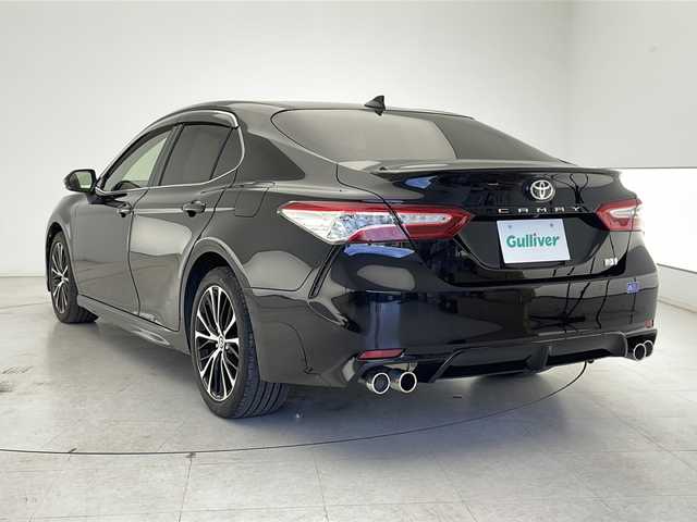 トヨタ カムリ WS 千葉県 2021(令3)年 2.9万km アティチュードブラックマイカ トヨタコネクトナビ/　CD/DVD/Bluetooth/フルセグTV/　Apple car play/Android Auto/トヨタセーフティセンス/レーダークルーズコントロール/レーンキープアシスト/衝突軽減ブレーキ/クリアランスソナー/ブラインドスポットモニター/先行車発進警報/ロードサインアシスト/電動パーキング/オートホールド/オートハイビーム/ハーフレザーシート/ビルトインETC２．０/後方ドラレコ/LEDライト/フォグランプ/パドルシフト/フロアマット/ドアバイザー