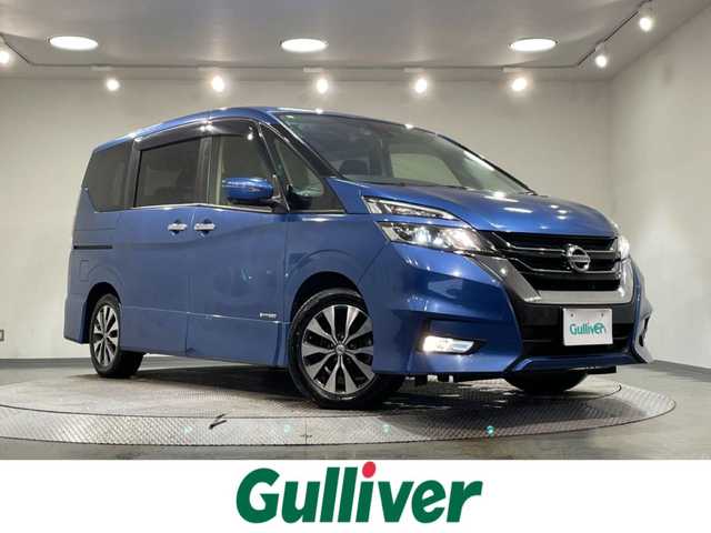 日産 セレナ ハイウェイスターVセレクションⅡ 愛知県 2019(令1)年 8.3万km シャイニングブルー 純正9インチナビ/フリップダウンモニター/プロパイロット/衝突軽減ブレーキ/両側電動スライドドア/アラウンドビューモニター/ETC/ドライブレコーダー/デジタルインナーミラー/フルセグTV/Bluetooth/コーナーセンサー/レーンキープアシスト/パーキングアシスト/プッシュスタート/USB接続/スマートキー/スペアキー/CD/DVD再生/ブルーレイ/アイドリングストップ/ミュージックサーバー/ミュージックプレイヤー接続/純正フロアマット/純正アルミホイール/オートライト/禁煙車/ウィンカーミラー/電動格納ミラー/フォグランプ/Wエアコン/シートバックテーブル/ハンズフリーパワースライドドア/電動パーキングブレーキ/オートブレーキホールド/横滑り防止装置