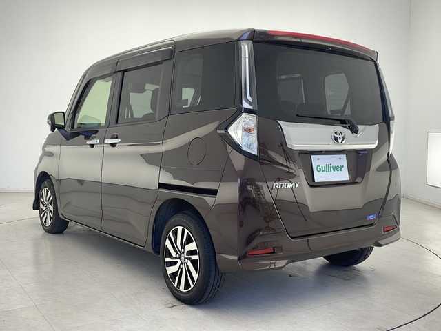 トヨタ ルーミー カスタムG 千葉県 2022(令4)年 6.2万km プラムブラウンパールクリスタルシャイン 衝突軽減ブレーキ/レーンキープアシスト/アイドリングストップ/レーダークルーズコントロール/オートライト/オートマチックハイビーム/LEDヘッドライト/フォグランプ/ディスプレイオーディオ/フルセグ/(bluetooth/ipod/AppleCarPlay/Android Auto)/バックカメラ/ステアリングスイッチ/本革巻きステアリング/ビルトインETC/スマートキー/サイドバイザー/後席サンシェード/ISO　FIX/純正フロアマット