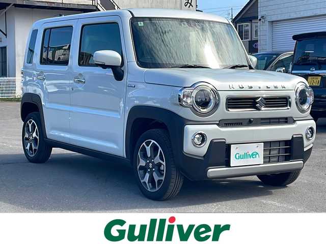 スズキ ハスラー HYBRID X ターボ 道東・釧路十勝 2024(令6)年 0.1万km ピュアホワイトP 4WD/純正9インチナビ /　(AM/FM/CD/BT)/フルセグTV/全方位カメラ/デュアルカメラブレーキサポート/レーダークルーズコントロール/後コーナーセンサー/レーンキープアシスト/前席シートヒーター/パドルシフト/ダウンヒルアシストコントロール/横滑り防止装置/アイドリングストップ/ステアリングスイッチ/LEDヘッドライト/オートライト/スマートキー