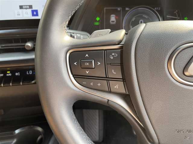 レクサス ＵＸ 250h バージョンC 滋賀県 2022(令4)年 3.9万km ソニッククォーツ 禁煙車/純正12.3インチナビ(フルセグ/ミラーキャスト/Bluetooth)/サンルーフ/パワーシート/茶革シート/前席シートヒーター/ＥＴＣ２．０/ＬＥＤヘッドライト/ステアリングヒーター/パドルシフト/オートライト/レーダークルーズコントロール/運転席シートポジションメモリー/オートライト/プッシュスタート/スマートキー×2/カードキー