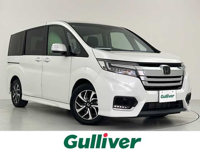 ホンダ ステップワゴン スパーダ ホンダセンシング 大阪府 2019(令1)年 2.1万km プラチナホワイトパール ホンダセンシング/　・衝突軽減ブレーキ/　・誤発進抑制機能/　・歩行者事故軽減ステアリング/　・車線維持支援システム/　・路外逸脱抑制機能/　・先行車発進お知らせ機能/　・標識認識機能/わくわくゲート/純正ナビ（Bluetooth/CD/DVD/AM/FM）/フルセグTV/バックカメラ/両側パワースライドドア/レーダークルーズコントロール/LEDヘッドライト/純正16インチアルミホイール/パドルシフト/スマートキー/ETC