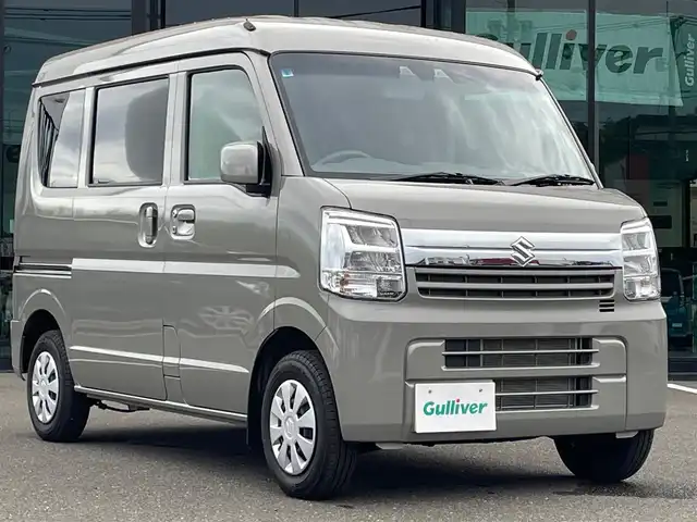 スズキ エブリイ JOIN 鹿児島県 2024(令6)年 0.7万km モスグレーメタリック レーダーブレーキサポート/ハイルーフ/純正オーディオ/両側スライドドア/ボディ同色ドアミラー/リアヒーター/パワーウインドウ/ヘッドレスト別体シート/アームレスト/レーンキーピング/アイドリングストップ/スマートキー
