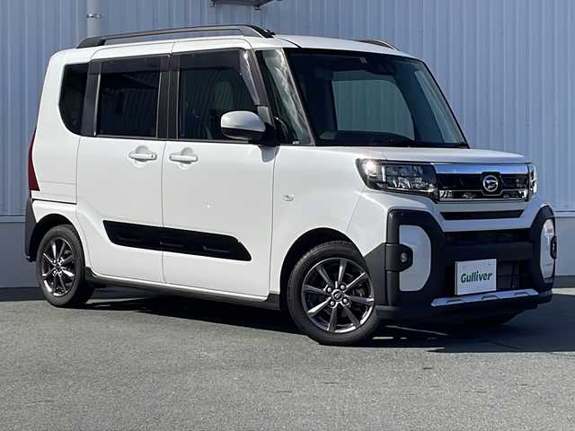 ダイハツ タント ファンクロス 三重県 2022(令4)年 4.8万km シャイニングホワイトパール 純正ナビ/バックカメラ/前席シートヒーター/両側パワースライドドア/ビルトインETC/USB給電ポート/前方ドライブレコーダー/前後コーナーセンサー/ルーフレール/純正フロアマット/電子パーキング/レーダークルーズコントロール/オートハイビーム/電動格納ミラー/禁煙車