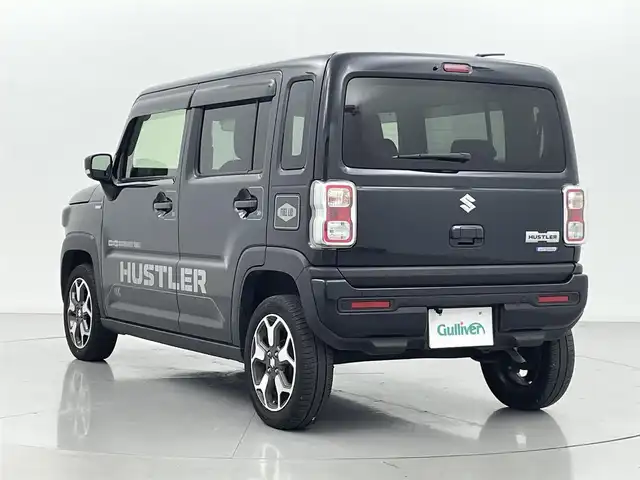 スズキ ハスラー HYBRID X 熊本県 2023(令5)年 6.3万km ブルーイッシュブラックパール3 ワンオーナー　/社外ナビ（ＣＤ・ＤＶＤ・フルセグ・ＢＴ・ＳＤ・ＵＳＢ）/バックカメラ　/レーンキープアシスト/ビルトインＥＴＣ　/後ろのみクリアランスソナー　/前席シートヒーター　/衝突軽減ブレーキ　/レーンキープアシスト　/横滑り防止/アイドリングストップ/純正フロアマット/純正１５インチAW/オートライト/LEDヘッドライト/フォグライト/スマートキー/プッシュスタート