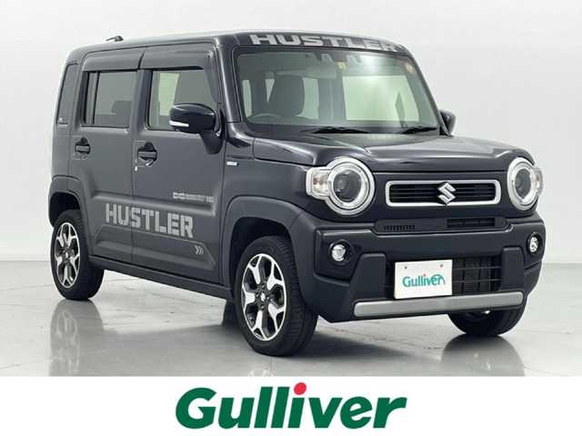 スズキ ハスラー HYBRID X 熊本県 2023(令5)年 6.3万km ブルーイッシュブラックパール3 ワンオーナー　/社外ナビ（ＣＤ・ＤＶＤ・フルセグ・ＢＴ・ＳＤ・ＵＳＢ）/バックカメラ　/レーンキープアシスト/ビルトインＥＴＣ　/後ろのみクリアランスソナー　/前席シートヒーター　/衝突軽減ブレーキ　/レーンキープアシスト　/横滑り防止/アイドリングストップ/純正フロアマット/純正１５インチAW/オートライト/LEDヘッドライト/フォグライト/スマートキー/プッシュスタート