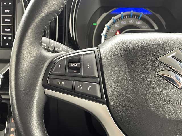 スズキ ハスラー HYBRID X 熊本県 2023(令5)年 6.3万km ブルーイッシュブラックパール3 ワンオーナー　/社外ナビ（ＣＤ・ＤＶＤ・フルセグ・ＢＴ・ＳＤ・ＵＳＢ）/バックカメラ　/レーンキープアシスト/ビルトインＥＴＣ　/後ろのみクリアランスソナー　/前席シートヒーター　/衝突軽減ブレーキ　/レーンキープアシスト　/横滑り防止/アイドリングストップ/純正フロアマット/純正１５インチAW/オートライト/LEDヘッドライト/フォグライト/スマートキー/プッシュスタート