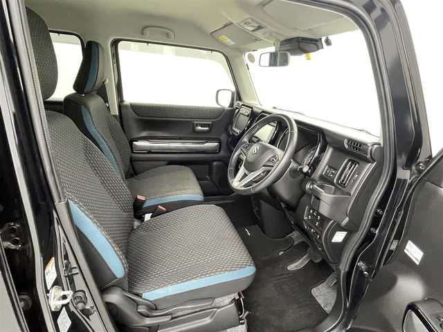 スズキ ハスラー HYBRID X 熊本県 2023(令5)年 6.3万km ブルーイッシュブラックパール3 ワンオーナー　/社外ナビ（ＣＤ・ＤＶＤ・フルセグ・ＢＴ・ＳＤ・ＵＳＢ）/バックカメラ　/レーンキープアシスト/ビルトインＥＴＣ　/後ろのみクリアランスソナー　/前席シートヒーター　/衝突軽減ブレーキ　/レーンキープアシスト　/横滑り防止/アイドリングストップ/純正フロアマット/純正１５インチAW/オートライト/LEDヘッドライト/フォグライト/スマートキー/プッシュスタート