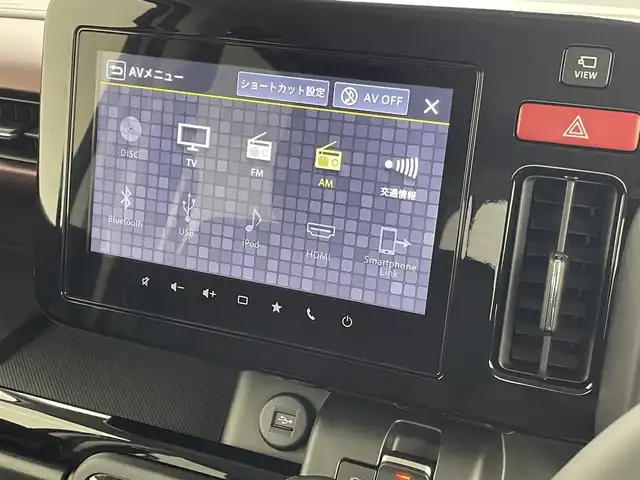 スズキ スペーシア カスタム HYBRID XS 群馬県 2025(令7)年 0.1千km ピュアホワイトパール/ブラック2トーン 届出済未使用車　スズキコネクトナビ　全方位モニター　両側パワースライドドア　レーダークルーズコントロール　後席サーキュレーター　ハイビームアシスト　シートヒーター　純正１５インチＡＷ　スマートキー