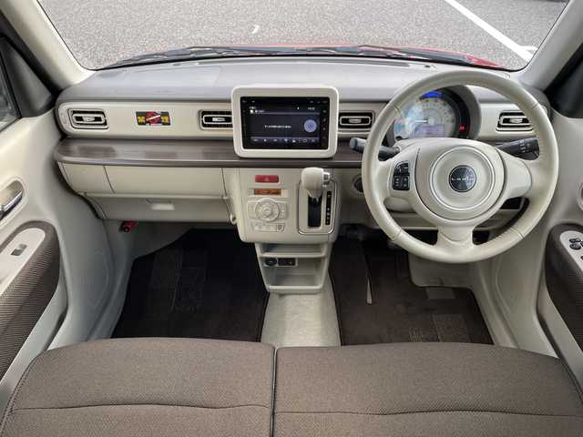 スズキ ラパン F リミテッド 島根県 2017(平29)年 4.1万km フェニックスレッドパール メーカーナビゲーション/フルセグ BT CD/レーダーブレーキサポート/全方位カメラ/D席シートヒーター/純正前方ドライブレコーダー/ビルトインETC/アイドリングストップ/AUTOライト/電動格納ミラー/ウィンカーミラー/純正ドアバイザー/純正14インチアルミホイール/ISOFIX/シートリフター/革巻きステアリング/ステアリングリモコン