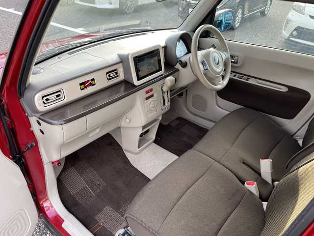 スズキ ラパン F リミテッド 島根県 2017(平29)年 4.1万km フェニックスレッドパール メーカーナビゲーション/フルセグ BT CD/レーダーブレーキサポート/全方位カメラ/D席シートヒーター/純正前方ドライブレコーダー/ビルトインETC/アイドリングストップ/AUTOライト/電動格納ミラー/ウィンカーミラー/純正ドアバイザー/純正14インチアルミホイール/ISOFIX/シートリフター/革巻きステアリング/ステアリングリモコン