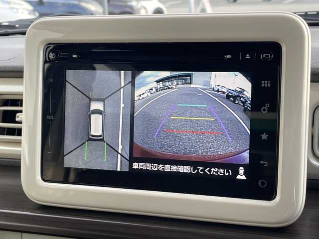 スズキ ラパン F リミテッド 島根県 2017(平29)年 4.1万km フェニックスレッドパール メーカーナビゲーション/フルセグ BT CD/レーダーブレーキサポート/全方位カメラ/D席シートヒーター/純正前方ドライブレコーダー/ビルトインETC/アイドリングストップ/AUTOライト/電動格納ミラー/ウィンカーミラー/純正ドアバイザー/純正14インチアルミホイール/ISOFIX/シートリフター/革巻きステアリング/ステアリングリモコン