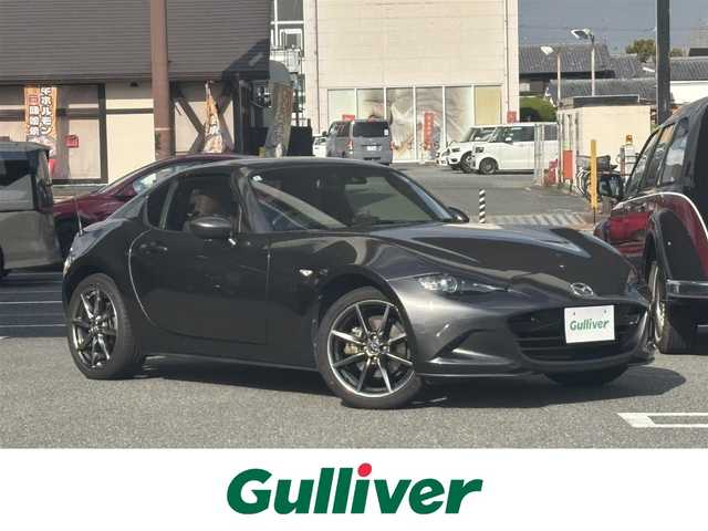 マツダ ロードスター ＲＦ VS 奈良県 2018(平30)年 11.2万km マシーングレープレミアムM 1オーナー/純正メーカーナビ/BT/TV/AUX/USB/AM/FM//ハードトップ電動オープン/コーナーセンサー/車線逸脱防止装置/レザーシート/シートヒーター/横滑り防止装置/ステアリングスイッチ/純正フロアマット/MTモード付AT/プッシュスタート/パドルシフト/Pウィンドウ/Pステアリング/保証書・取説・スペアキー