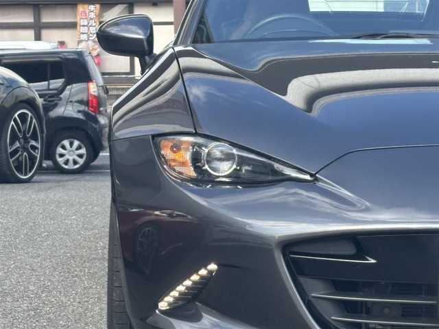 マツダ ロードスター ＲＦ VS 奈良県 2018(平30)年 11.2万km マシーングレープレミアムM 1オーナー/純正メーカーナビ/BT/TV/AUX/USB/AM/FM//ハードトップ電動オープン/コーナーセンサー/車線逸脱防止装置/レザーシート/シートヒーター/横滑り防止装置/ステアリングスイッチ/純正フロアマット/MTモード付AT/プッシュスタート/パドルシフト/Pウィンドウ/Pステアリング/保証書・取説・スペアキー